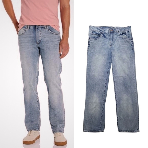 Lee Modern Series Jeans Light Wash Straight Fit Classic Stretch Men’s Size 33 - Picture 1 of 13